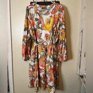 Lane Bryant Multicolor Floral Dress